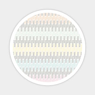 Stitched stripes in pastel shades Magnet